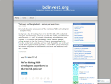 Tablet Screenshot of bdbizinv.wordpress.com