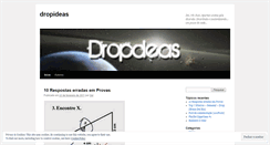 Desktop Screenshot of dropdeas.wordpress.com