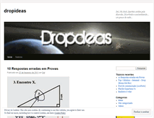 Tablet Screenshot of dropdeas.wordpress.com