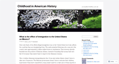 Desktop Screenshot of americanchildhoodhist.wordpress.com