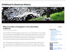 Tablet Screenshot of americanchildhoodhist.wordpress.com