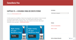 Desktop Screenshot of conscienciaviva.wordpress.com