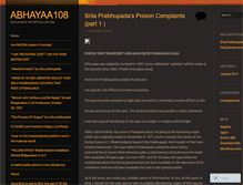 Tablet Screenshot of abhayaa108.wordpress.com