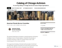 Tablet Screenshot of chicagoactivism.wordpress.com