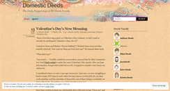 Desktop Screenshot of domesticdeeds.wordpress.com