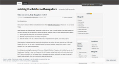 Desktop Screenshot of midnightschildrenofbangalore.wordpress.com