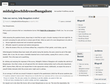 Tablet Screenshot of midnightschildrenofbangalore.wordpress.com