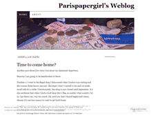 Tablet Screenshot of parispapergirl.wordpress.com