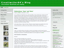 Tablet Screenshot of creatiwriter64.wordpress.com