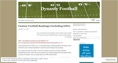 Desktop Screenshot of dynastyfootball.wordpress.com