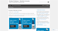 Desktop Screenshot of chrchristensen.wordpress.com