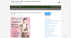 Desktop Screenshot of amdarelief.wordpress.com