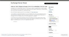 Desktop Screenshot of exchangeshare.wordpress.com