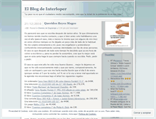 Tablet Screenshot of interloper.wordpress.com