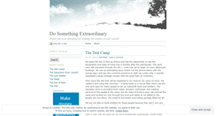 Desktop Screenshot of dosomethingextraordinary.wordpress.com