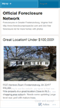 Mobile Screenshot of officialforeclosurenetwork.wordpress.com