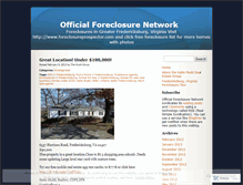 Tablet Screenshot of officialforeclosurenetwork.wordpress.com