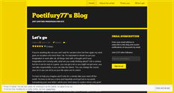 Desktop Screenshot of poetifury77.wordpress.com