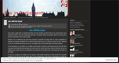 Desktop Screenshot of foxinparliament.wordpress.com