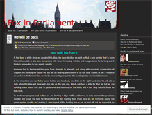 Tablet Screenshot of foxinparliament.wordpress.com