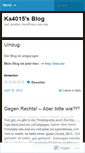 Mobile Screenshot of ka4015.wordpress.com