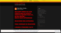Desktop Screenshot of luckcheats.wordpress.com