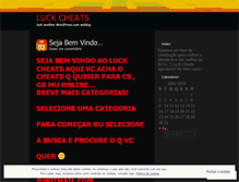 Tablet Screenshot of luckcheats.wordpress.com