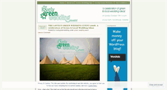 Desktop Screenshot of lovelygreenwedding.wordpress.com