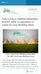 Mobile Screenshot of lovelygreenwedding.wordpress.com