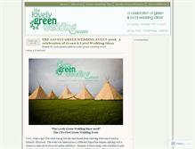 Tablet Screenshot of lovelygreenwedding.wordpress.com