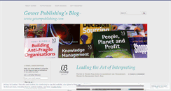 Desktop Screenshot of gowerpublishing.wordpress.com