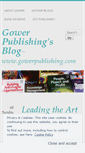 Mobile Screenshot of gowerpublishing.wordpress.com