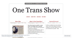 Desktop Screenshot of onetransshow.wordpress.com