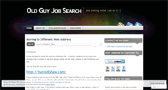 Desktop Screenshot of oldguyjobsearch.wordpress.com