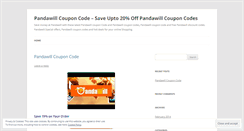 Desktop Screenshot of pandawillpromo.wordpress.com