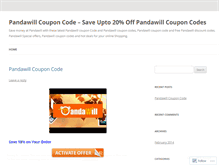 Tablet Screenshot of pandawillpromo.wordpress.com