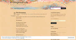 Desktop Screenshot of agorgeouslife.wordpress.com