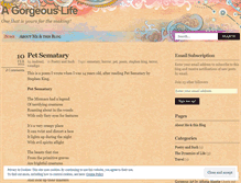 Tablet Screenshot of agorgeouslife.wordpress.com