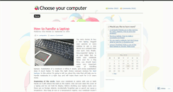 Desktop Screenshot of chooseyourpc.wordpress.com