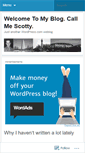 Mobile Screenshot of callmescotty.wordpress.com