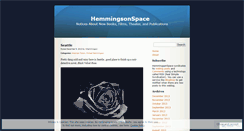 Desktop Screenshot of mhemmingson.wordpress.com