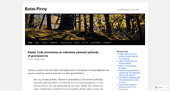 Desktop Screenshot of bataspinoy.wordpress.com