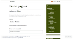 Desktop Screenshot of pedepagina.wordpress.com