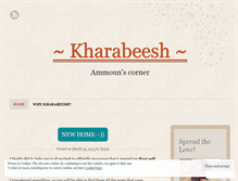Tablet Screenshot of khrabeesh.wordpress.com
