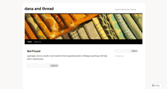 Desktop Screenshot of danaandthread.wordpress.com