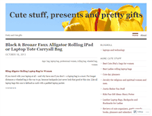 Tablet Screenshot of cuteprettystuff.wordpress.com