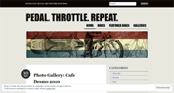 Desktop Screenshot of pedalthrottlerepeat.wordpress.com