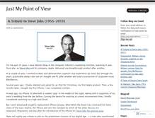 Tablet Screenshot of justmypointofview.wordpress.com