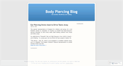 Desktop Screenshot of nicebodypiercing.wordpress.com