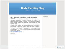 Tablet Screenshot of nicebodypiercing.wordpress.com